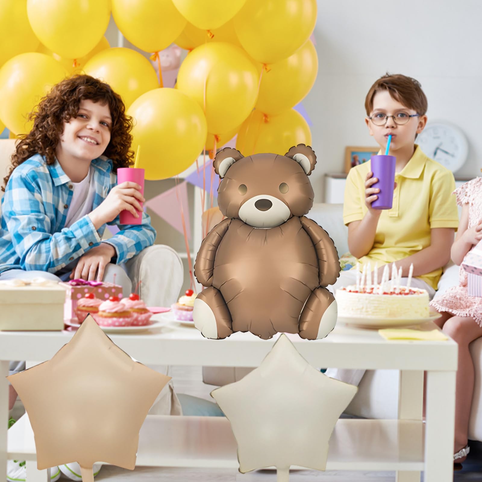 6PCS 35Inch Teddy Bear Balloos sets - Image 4