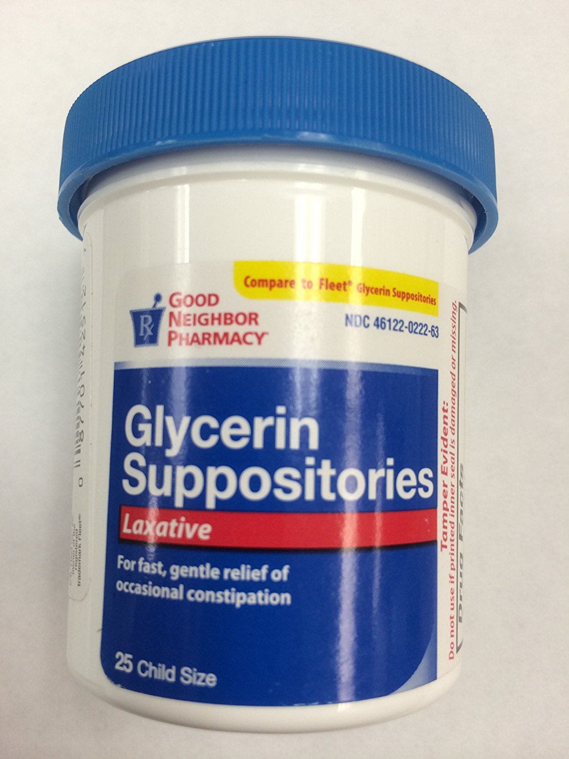 Glycerin Suppositories Laxative (for Children from 2-6 Years Old) Pack of 2 (Total 50 Counts)