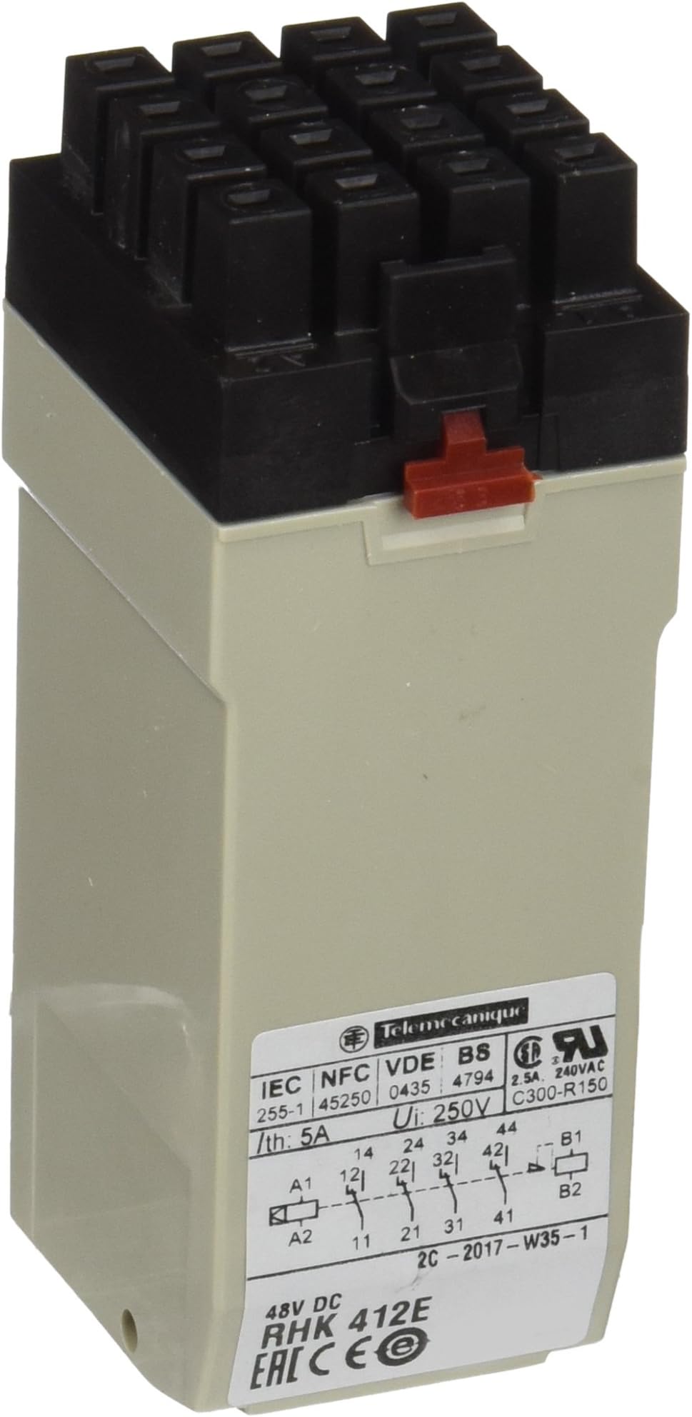 Schneider Electric RHK412E Plug In Relay 5A 48V, Latch Relay