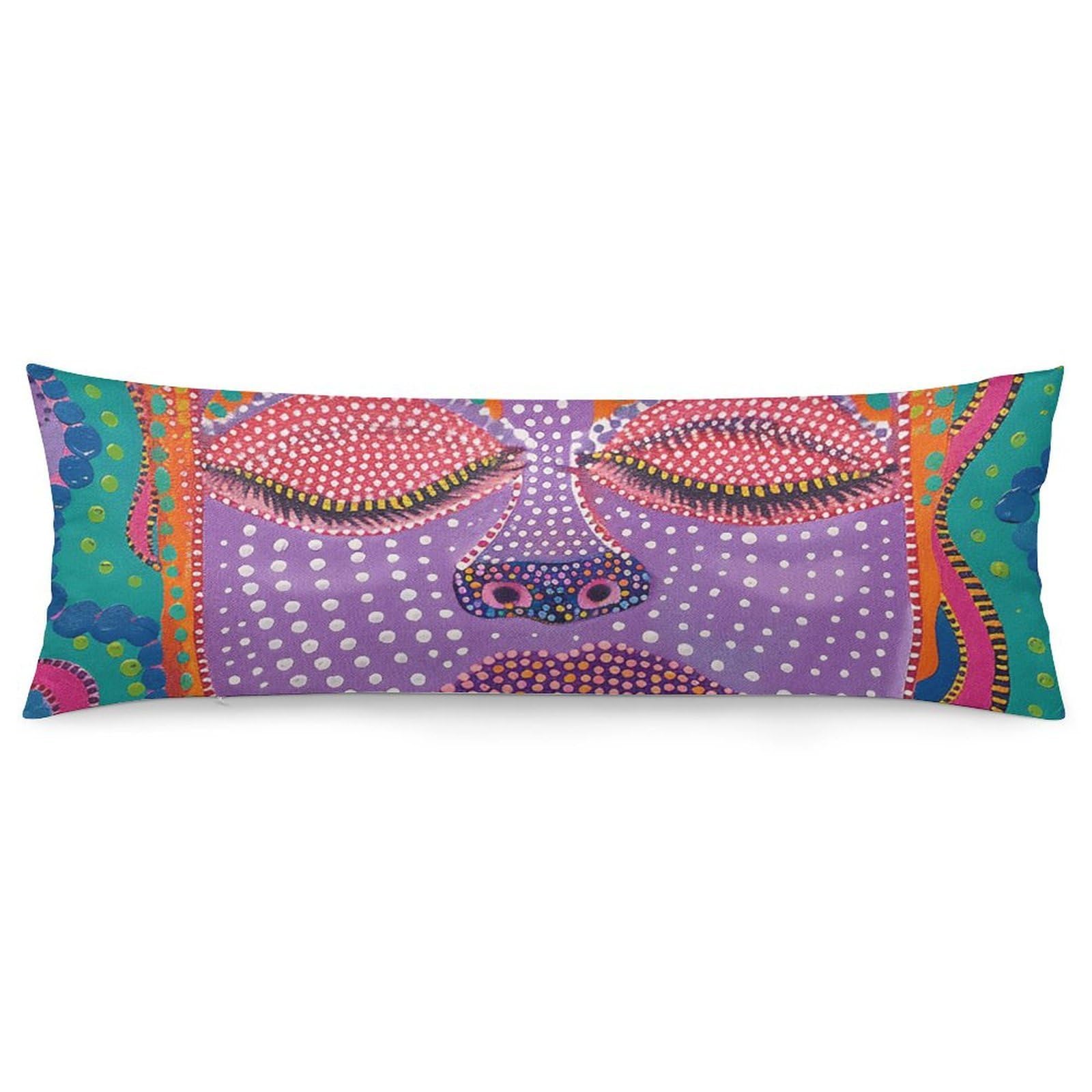 2 Pack Pillow Cases for Hair and Skin, Soft Breathable Pillow Case Covers with Hidden Zipper, A Peach Face Pillowcase 20"x54" Pillow Covers for Sleeping Gift