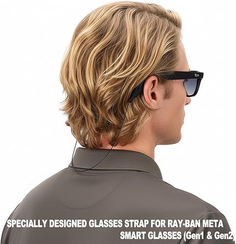 Miniatura 4 de Correa de lentes de sol para lentes Meta RayBan  Correas para gafas para hombres, mujeres y niños, soportes para gafas alrededor del cuello  Cadena