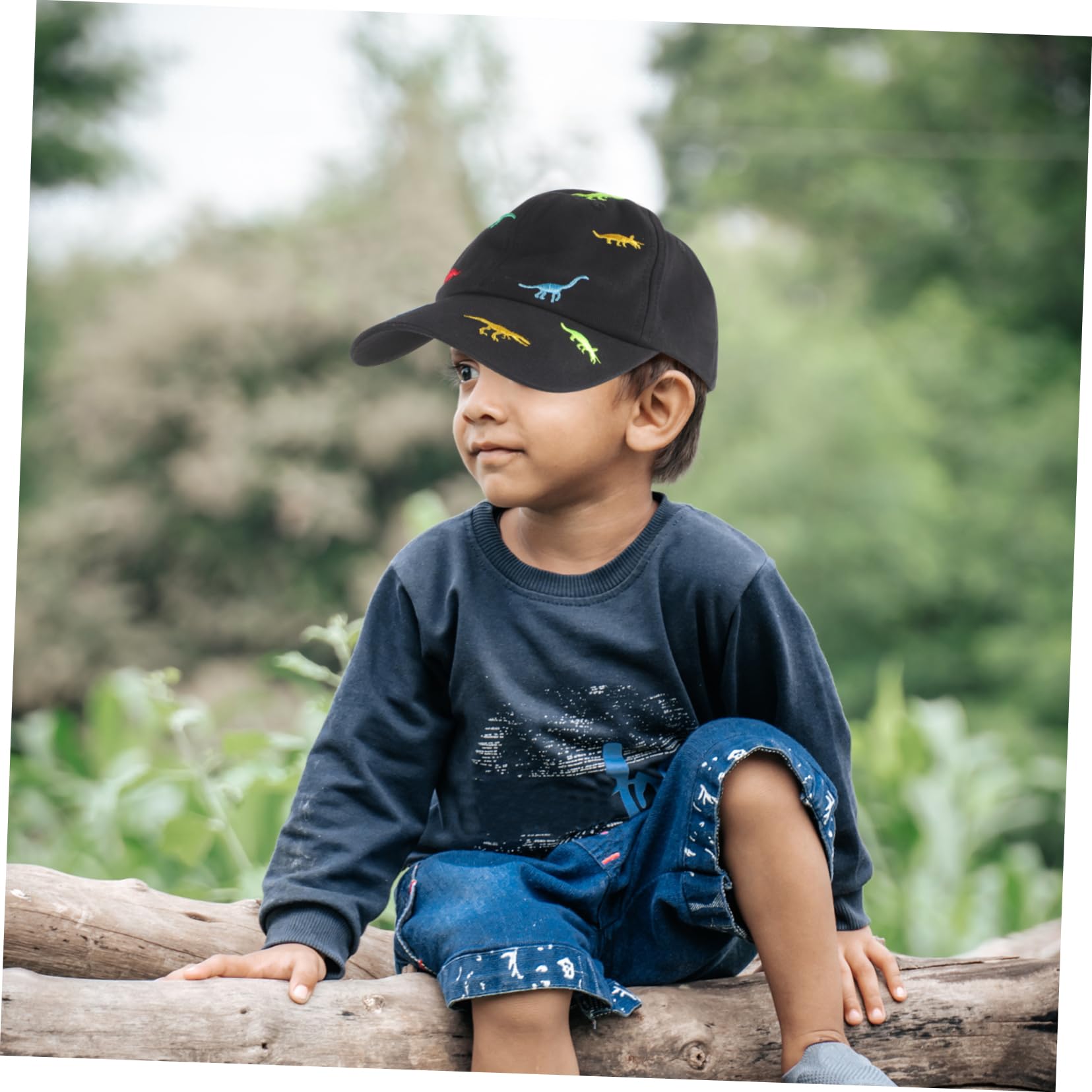Toyvian Gorra de béisbol para pequeños Sombrero de béisbol pequeño Sol Sombreros de niña pequeña Sombreros de para niñas Gorra de algodón Black