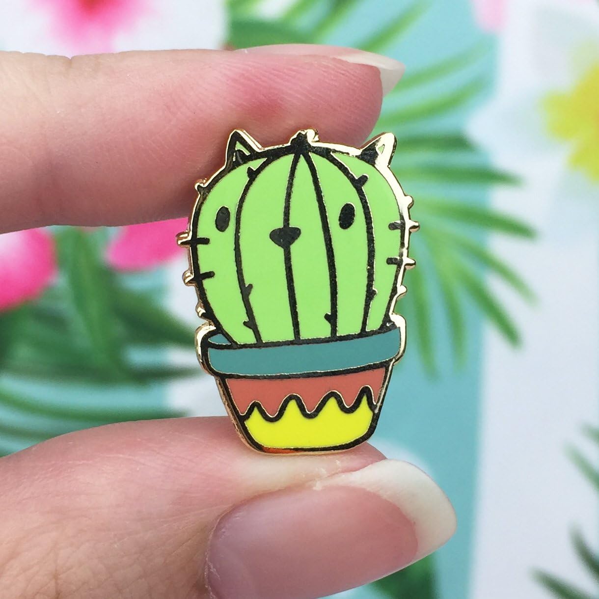 Cactus Pin - Cute Enamel Pin for Jackets and Backpacks / Hard Enamel Pin / Lapel Pin / www.lunarbaystore.com