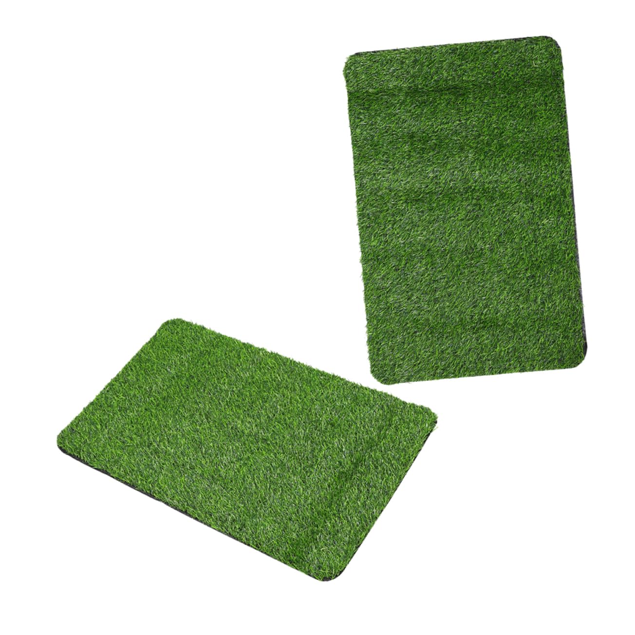 Tapis de gazon artificiel extérieur 2 pièces en polypropylène vert VICASKY