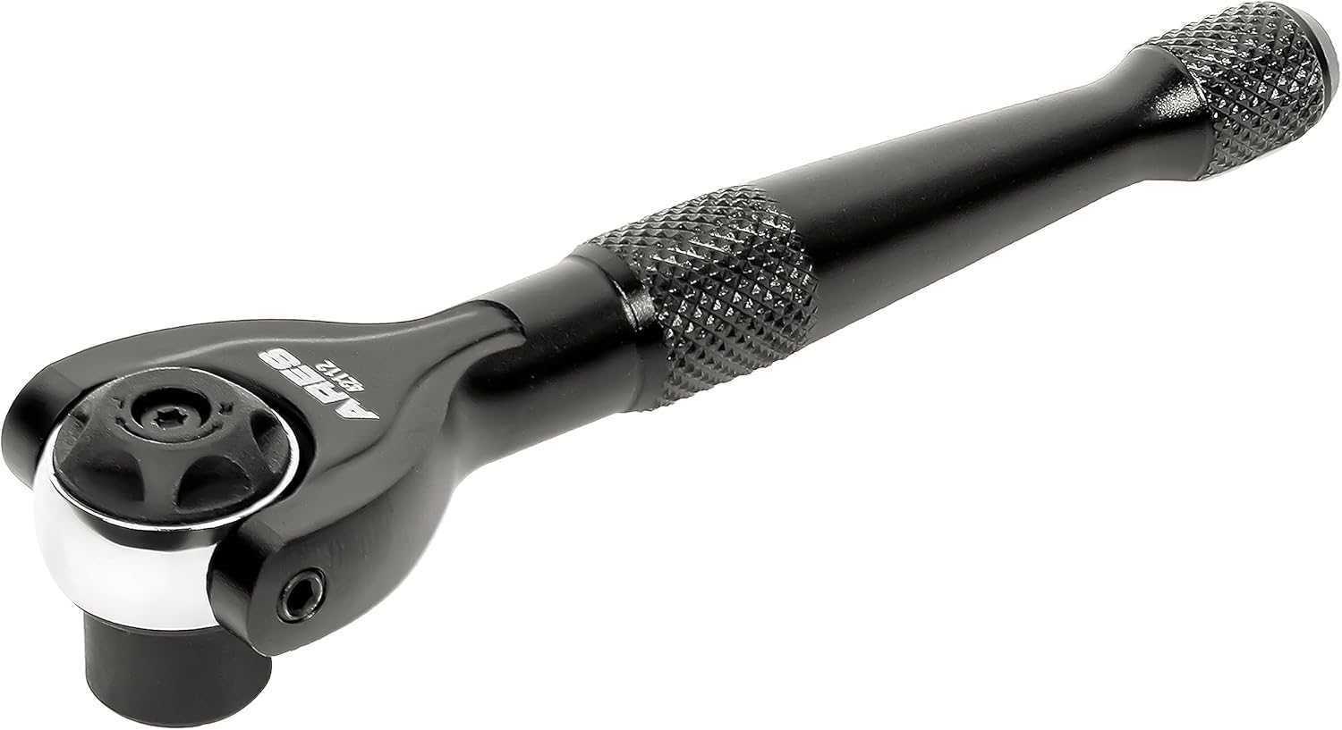 ARES 42112  Trinquete hexagonal de cabeza giratoria de 90 dientes negro de 14 pulgadas  Giratorio de 250 grados con inserto magnético para retención