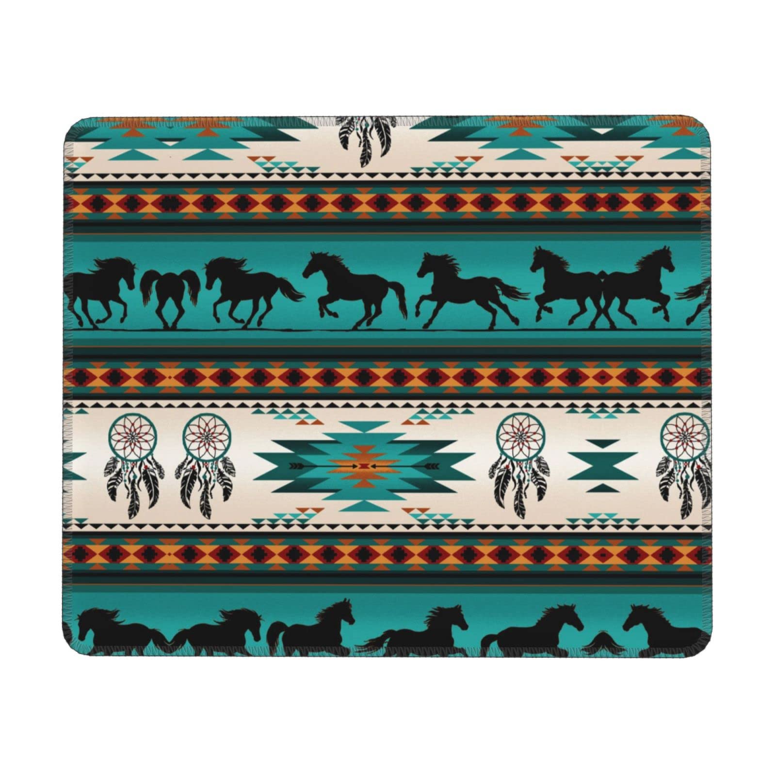 Mouse Pad Gaming - Bordi cuciti - Base in Gomma Antiscivolo,Cavalli, giovane stallone selvaggio che corre,Adatto per Il Gioco,Computer Portatile e scrivania