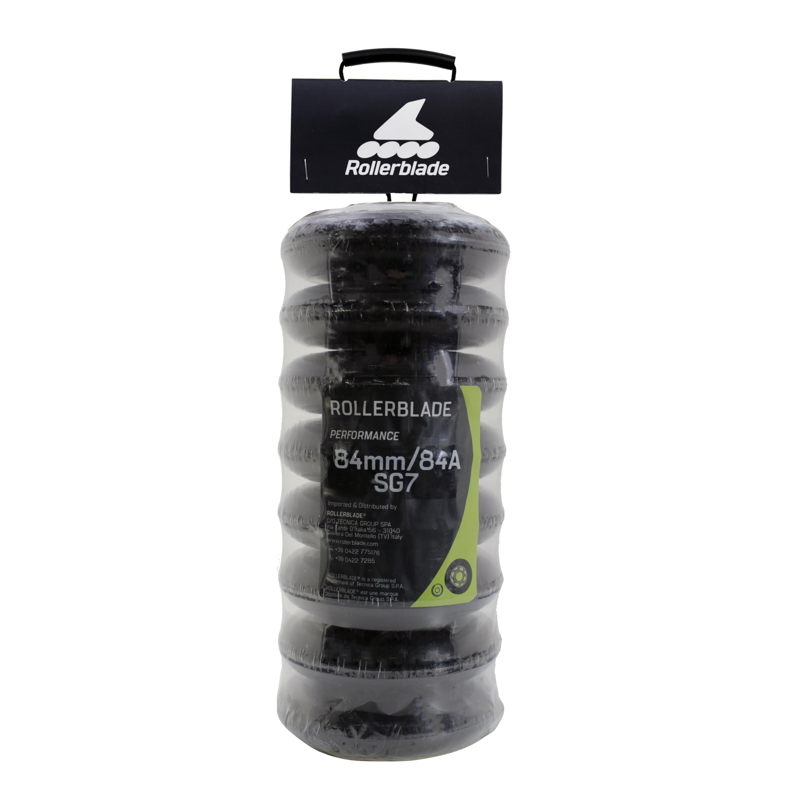 Rollerblade 84MM/SG7 WHEEL/BEARING XT, 8 Inline Skate Rollen, Ersatzräder, Unisex, Klar, 84mm/SG7