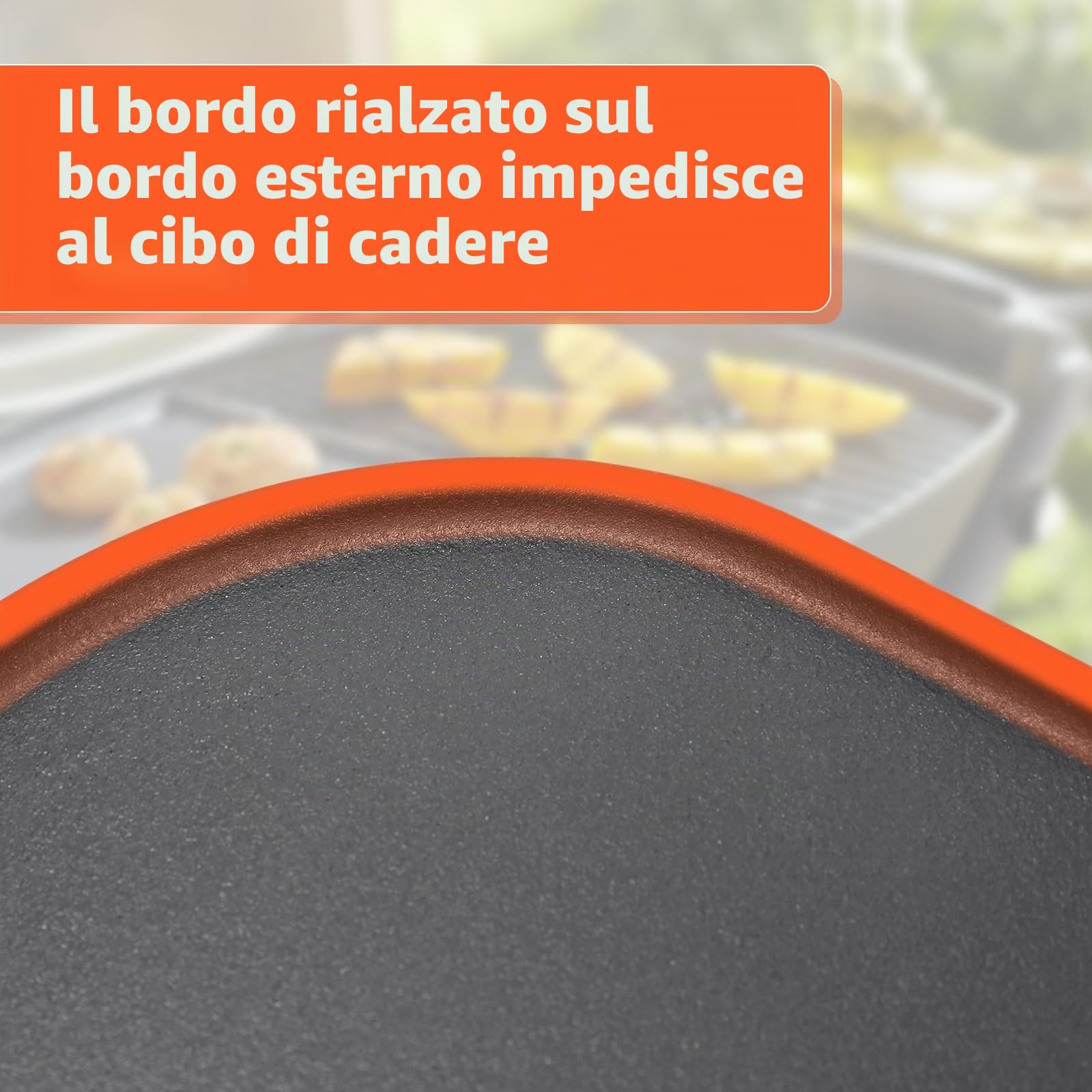 Denmay 28,5 x 21 cm, piastra in ghisa per barbecue Weber Lumin Compact, padella di ricambio per barbecue Weber Lumin Compact, 1 confezione