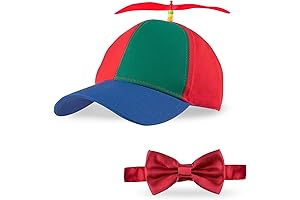 Yamakoter Hat: Rainbow Propeller Detachable Toy
