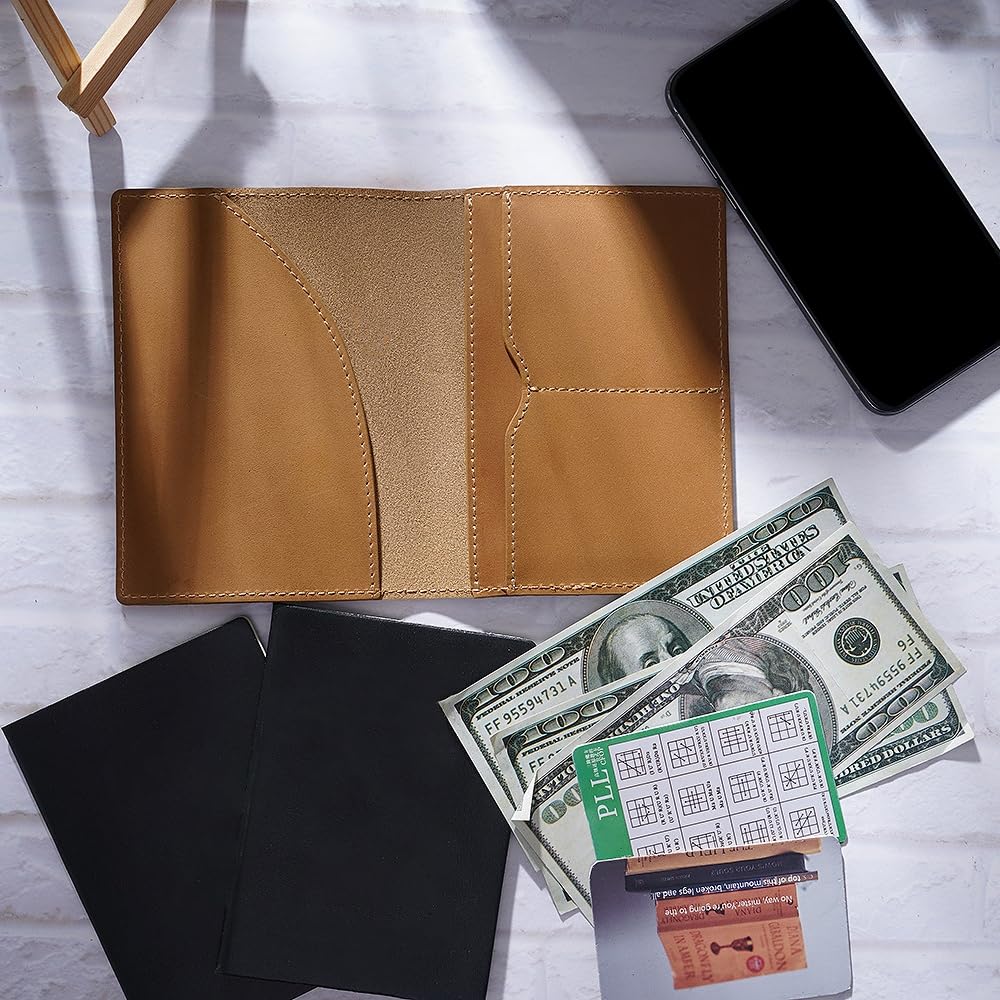 Portapassaporto In Pelle PU 3 Pezzi - Portadocumenti Viaggio Con Tasca Carte - Foto 14