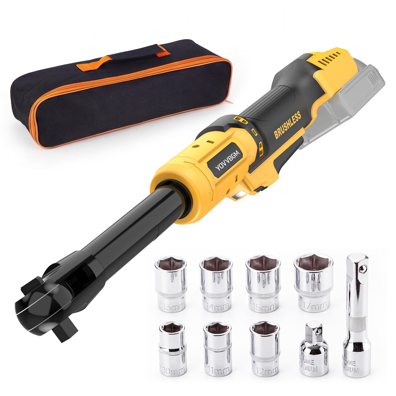 3/8" Cordless Ratchet Wrench, Compatible with DEWALT 20VMAX Battery, 80Ft-Lbs(108N.m) Bru…
