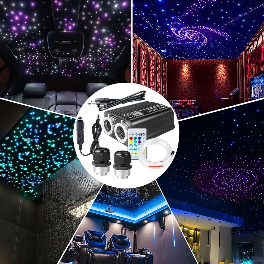 VASTFIRE Starlight Headliner Kit 1000 piece 32W Twinkle &ap; eteor 2-in-1