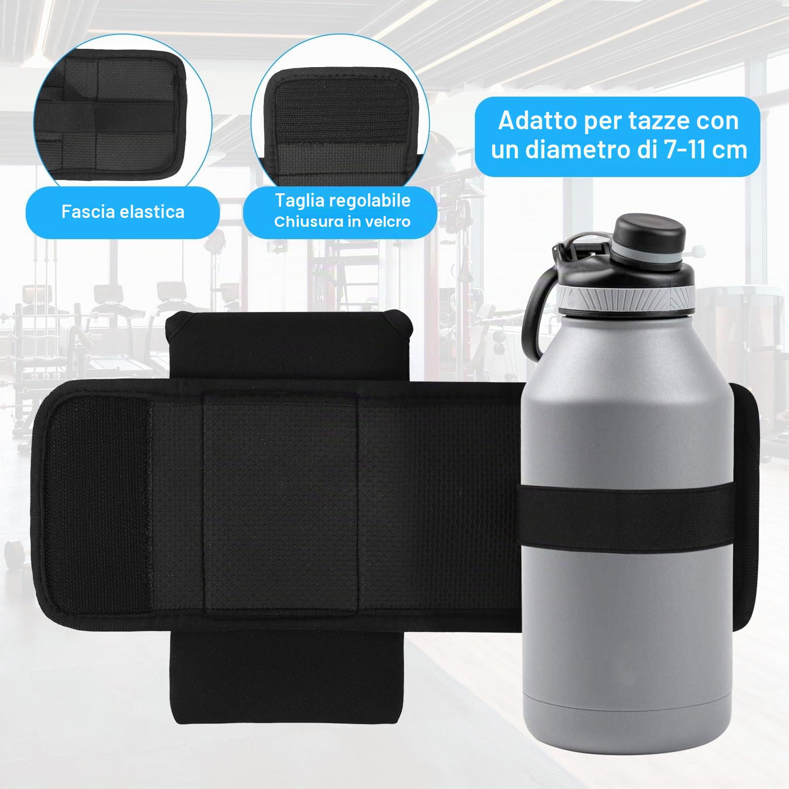 prota Magnetico Fitness Borsa, Borsa Magnetica per Accessori Palestra, Accessori Palestra Borsa da Palestra Magnetica per Palestra per Borracce Cellulari Chiavi
