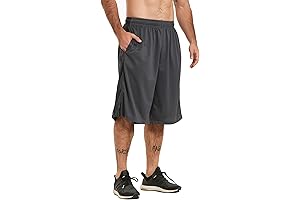 HQUEC 12" Quick Dry Basketball Shorts