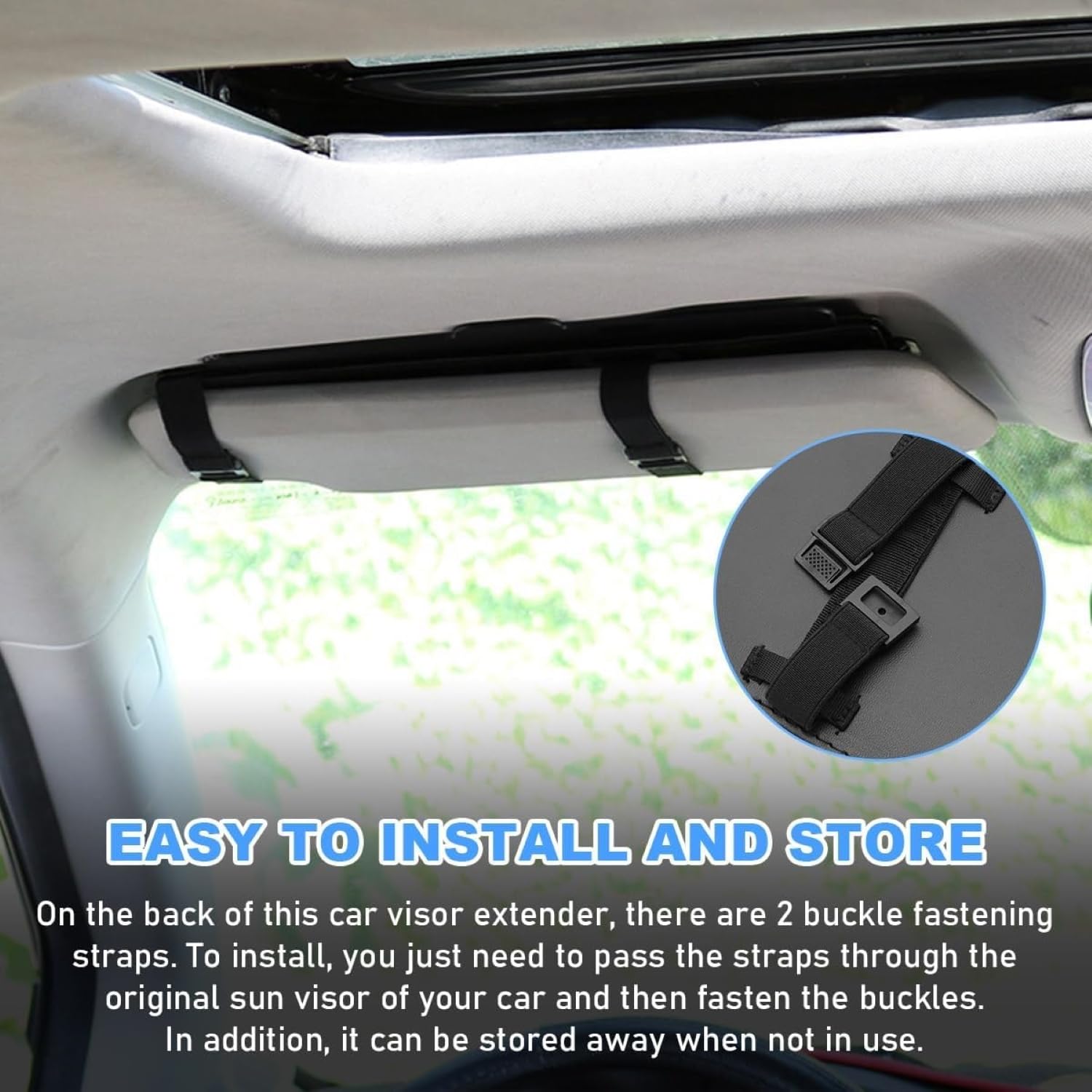 Estensione Parasole Auto Anti-abbagliamento – Clip-on Universale, In ABS E Policarbonato, Facile Da Montare