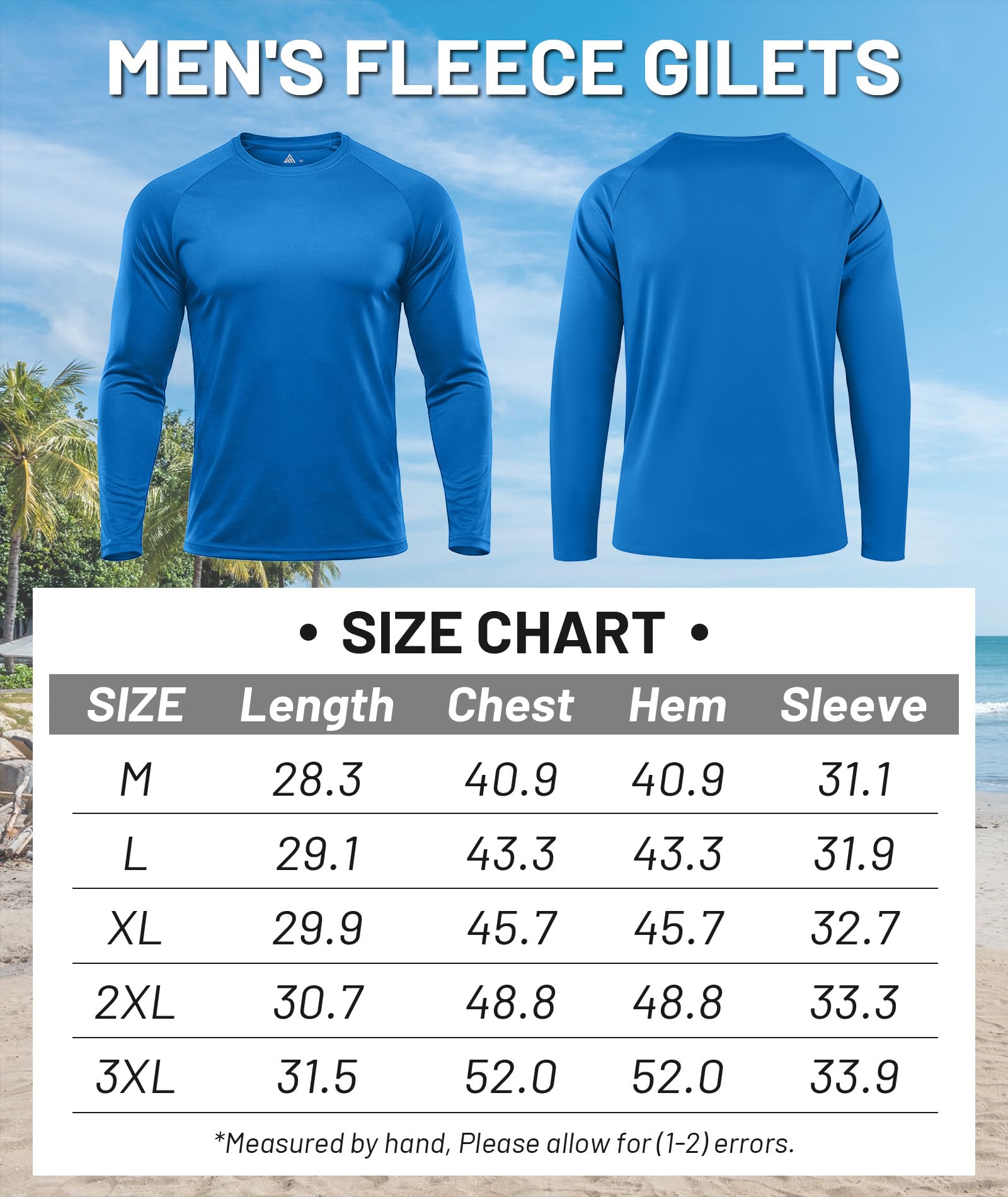 ZITY Camisetas de manga larga para hombre, paquete de 5 camisetas de protección solar UPF 50+, que absorben la humedad, para deportes, gimnasio, entrenamiento, correr