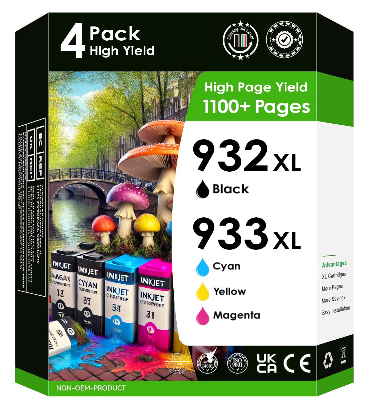 Amazon.com: Ink Cartridges HP 932XL 933XL. Works with OfficeJet