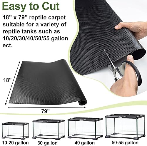 Miniatura 3 de Alfombra de reptil, alfombra de reptil, dragón barbudo, sustrato de leopardo Gecko, suelo de tanque de dragón barbudo, serpiente, ropa de cama de