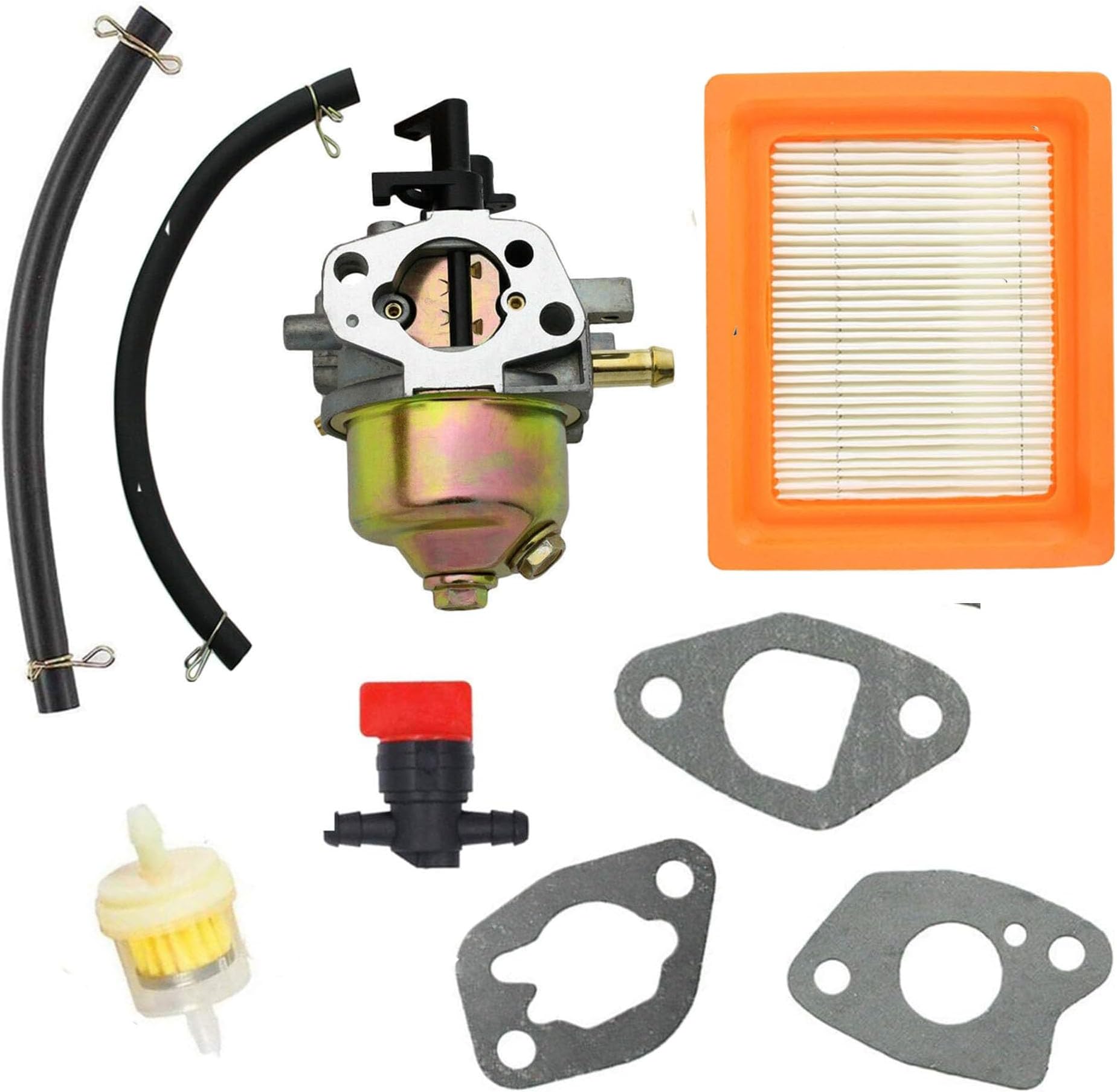 Carburetor Air Filter for Husky HU80709 Power Washer For Kohler Courage XT-7 173CC Engine 2600 PSI 2.4 GPM Kohler Courage XT-7 173CC Pressure Washer Lawnmower Engine Carb For B0C92YHF8R