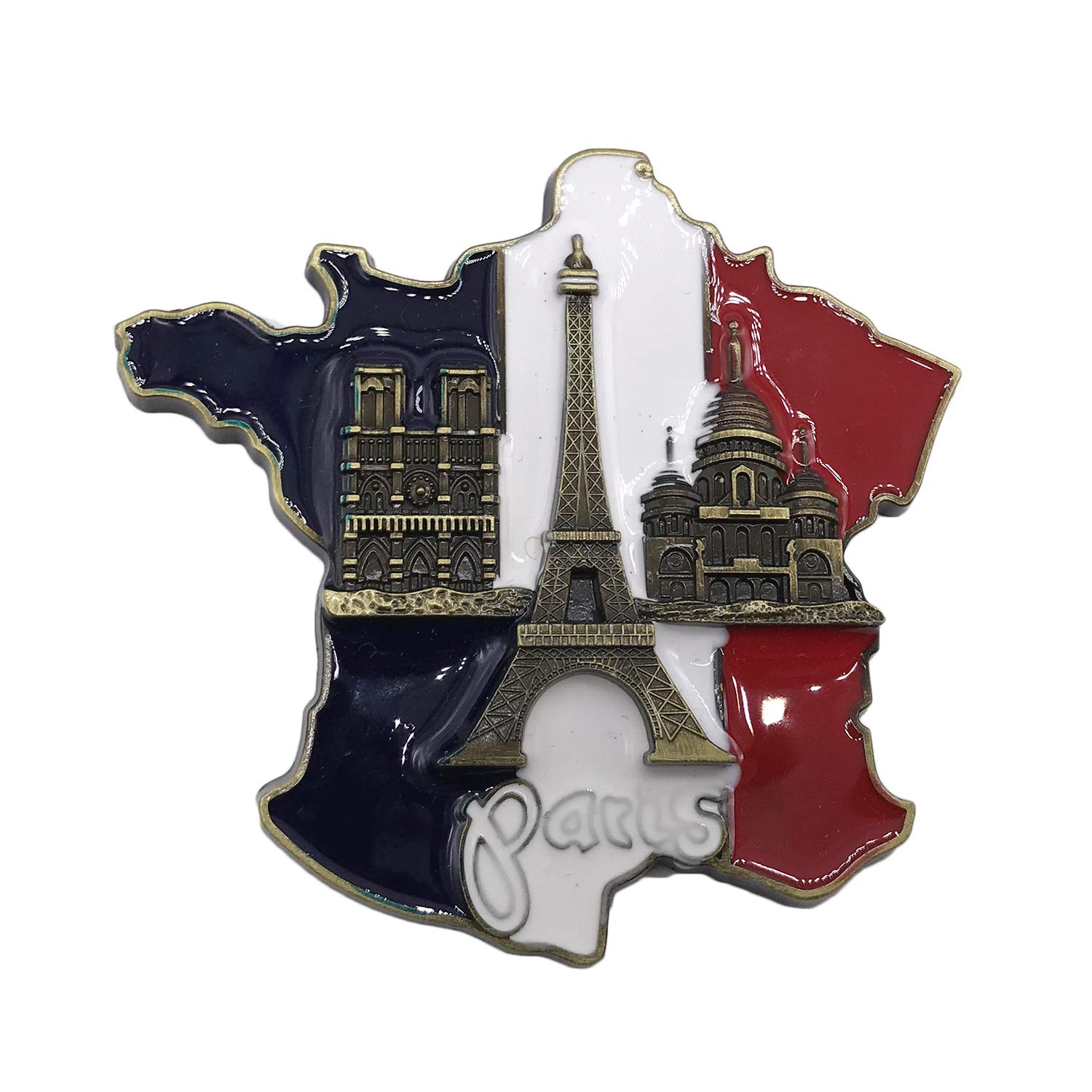 Wedare Magnet Souvenir 3D Flag Tower Paris France Refrigerator Fridge Tourist Metal Craft ic Stickers Home Kitchen Decoration Travel Gift