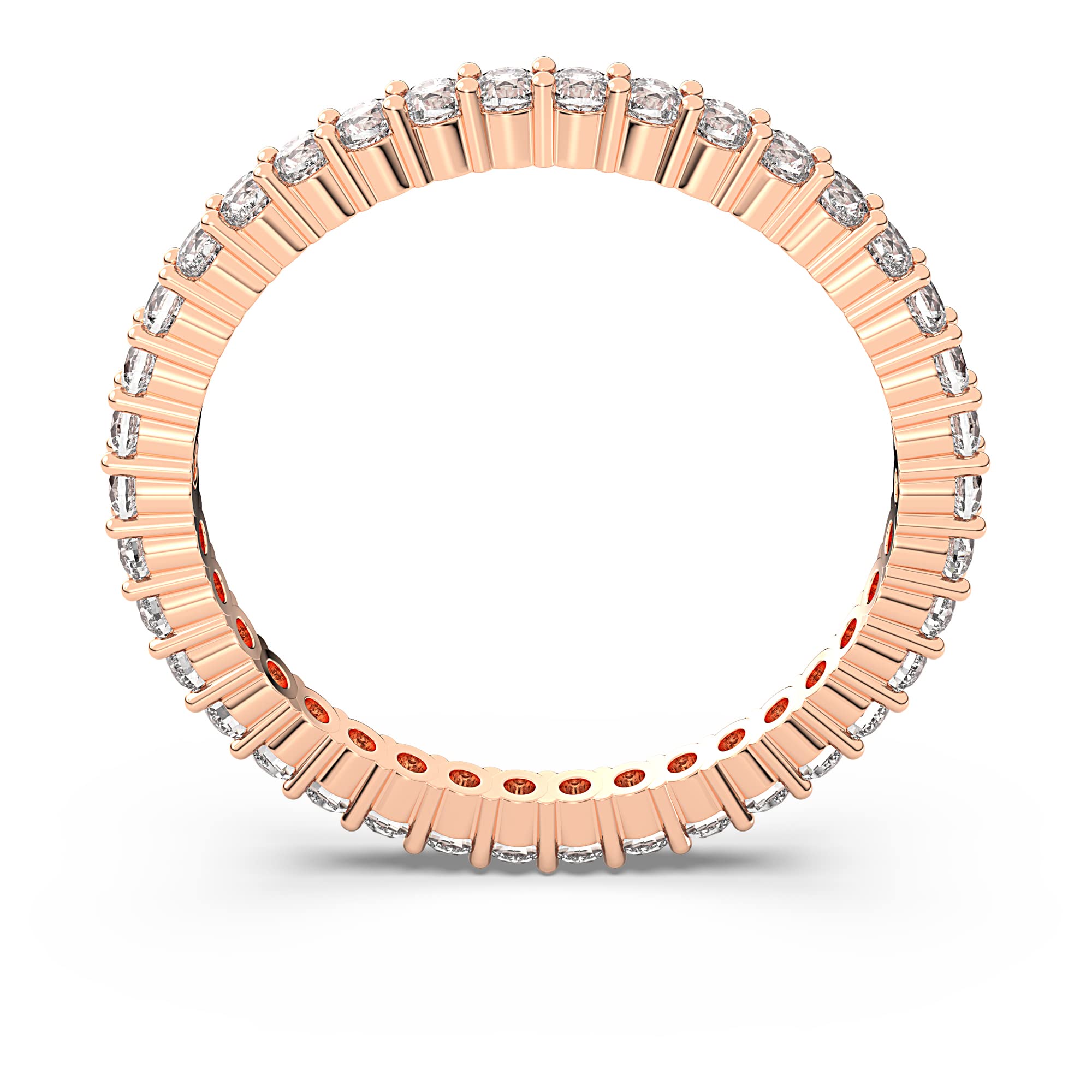 Swarovski Matrix Vittore pierścionek, białe kryształy szlif okrągły