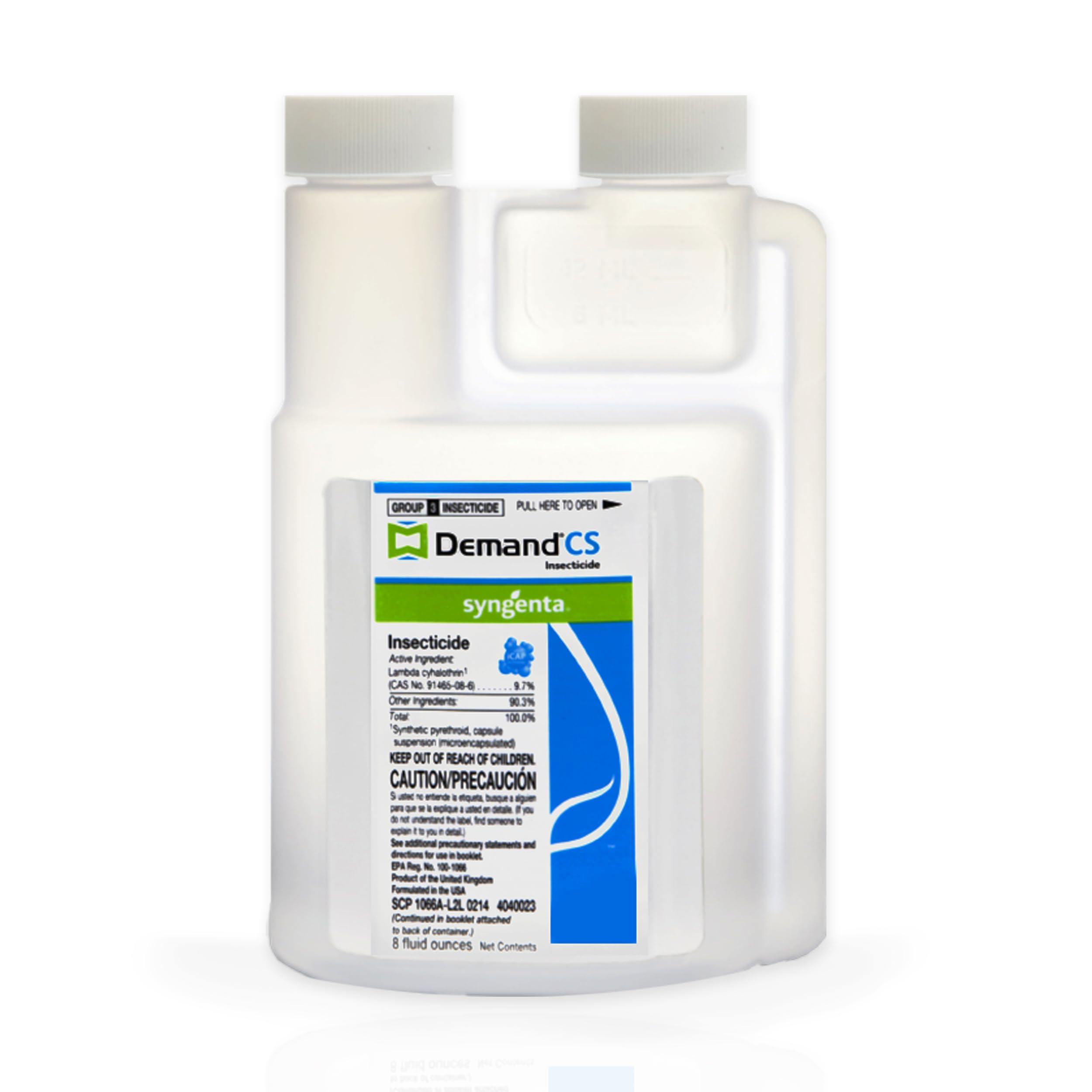 Demand CS Insecticide - Contains iCAP Technology for Long-Lasting Pest Control, 8-oz. Sprayable Insecticide, Effective Against Over 30 Pests, Formulated for Indoor & Outdoor Use