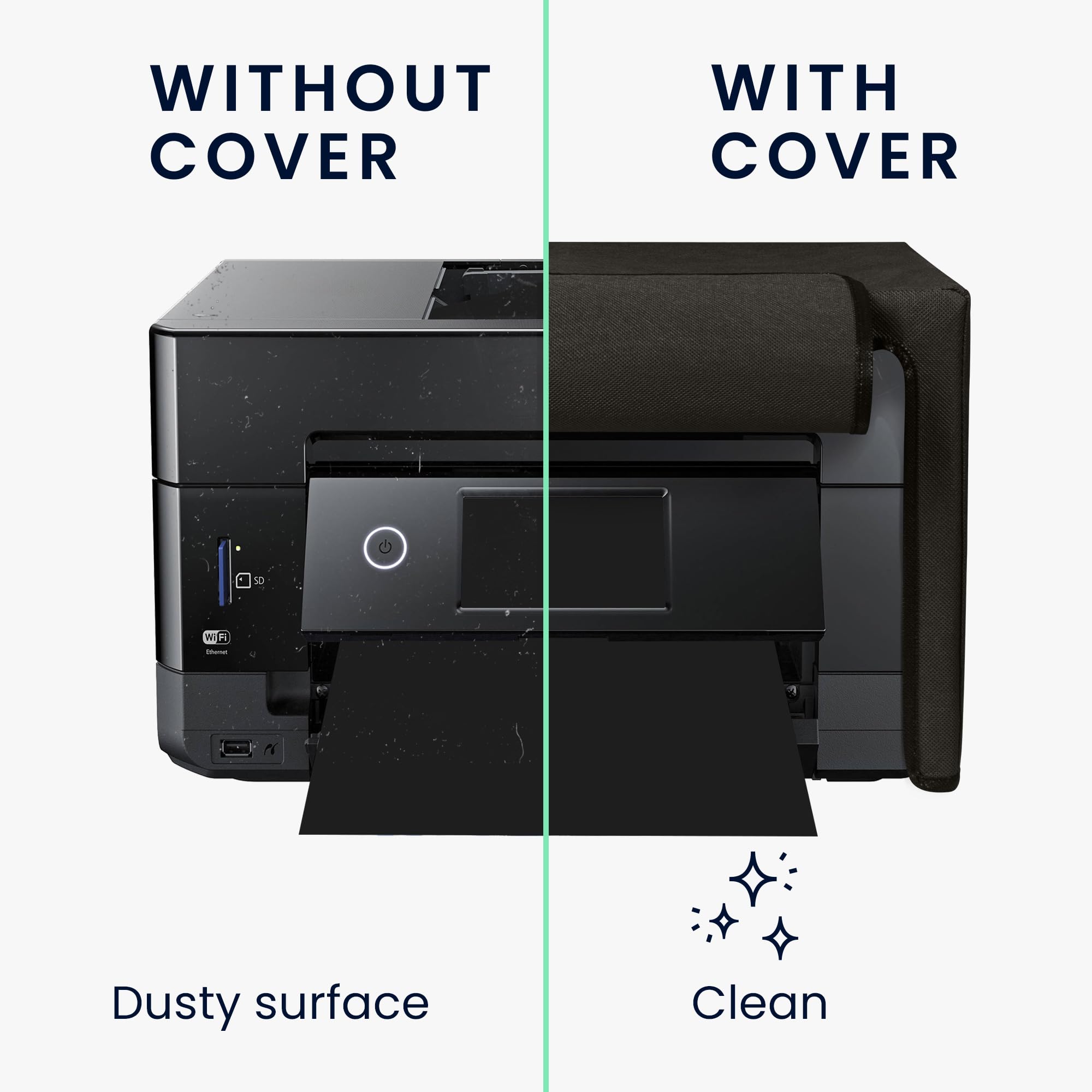 kwmobile Osłona przeciwpyłowa kompatybilna z Epson Expression Premium XP-7100 - etui na drukarkę, pokrowiec ochronny z tkaniny, ciemnoszary