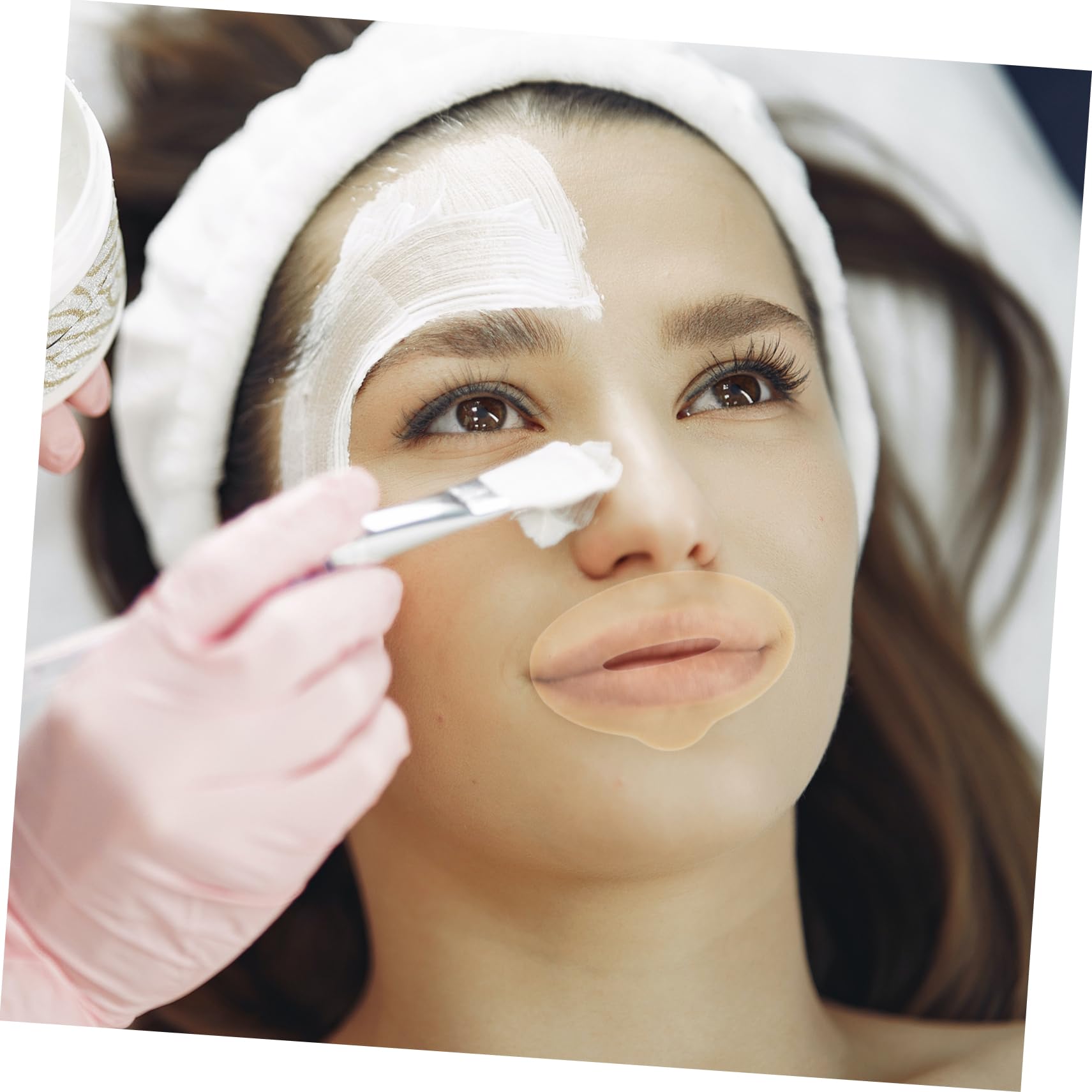Mascarilla Labial Exfoliante E Hidratante, 25 Unidades, Fibra Vegetal, Cuidado Labios en Cumpleaños y Banquetes