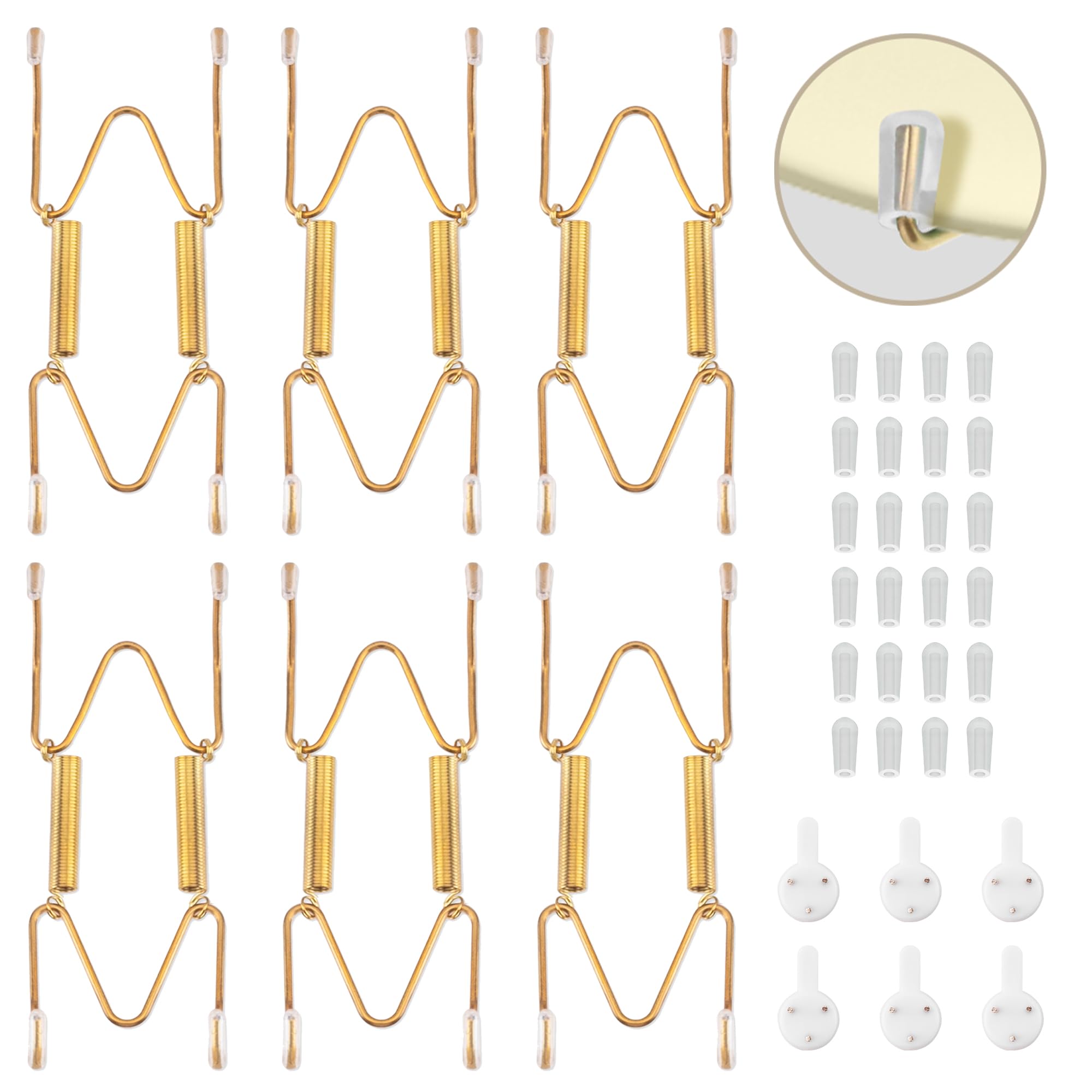 Bilillo 6 Pack Plate Hangers for the Wall, 3.5-4.5 Inch Decorative Plate