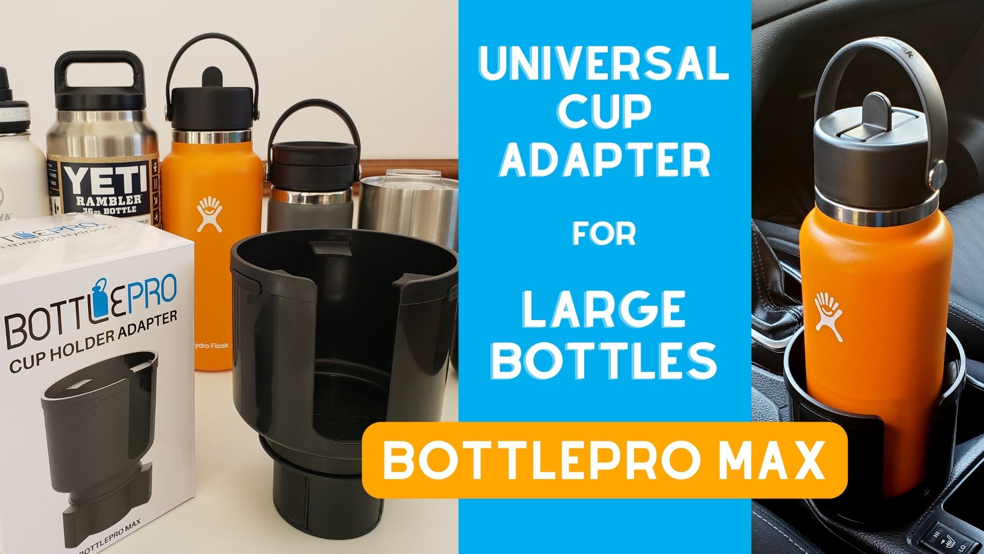 MAXI - Titanium Bottle、Cup、リフター　SET Amazon.com: BottlePro Max (3rd Gen) Adjustable Cup Holder Adapter