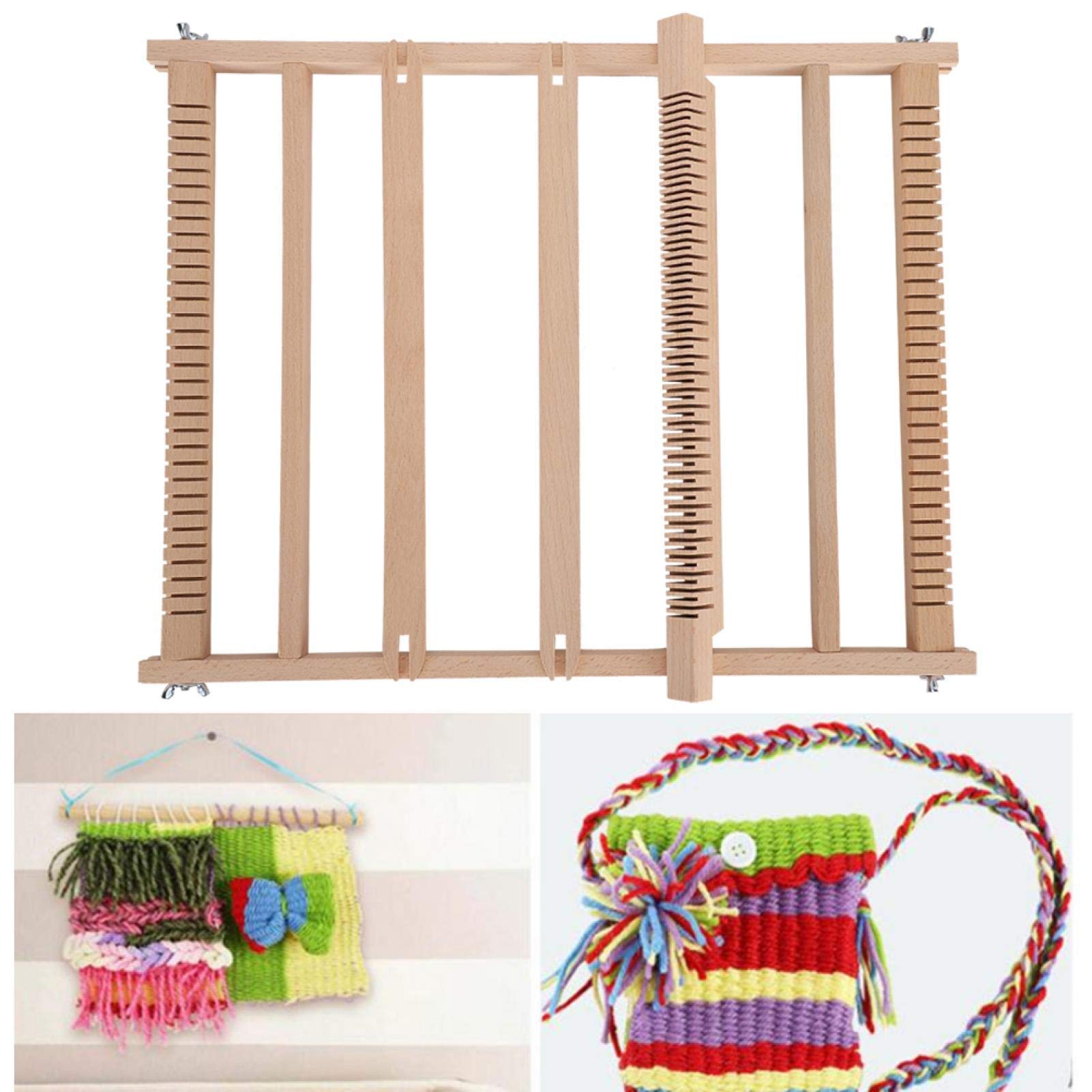 Kit telaio per tessitura Materiale in legno lucido per sciarpe da tessitura