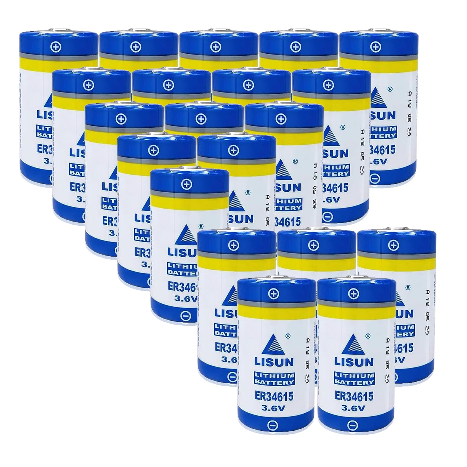 Meewellvetry (20 Pack ER34615 3.6V D Battery for CNC Machine Tool Programmer, 19000mAh