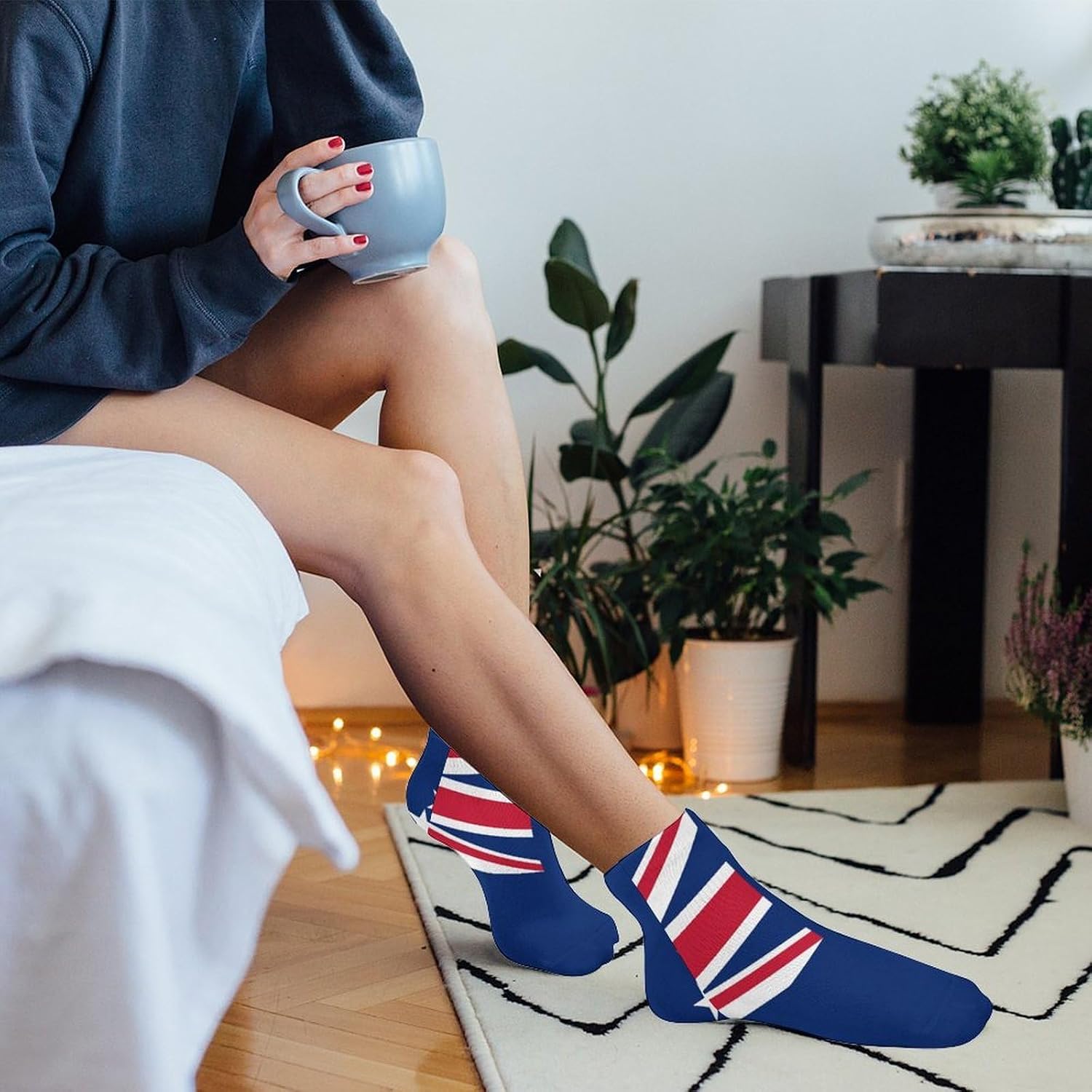 Flag of The Cook Islands No Show Ankle Socks Low Cut Non Slip Flat Boat Line 5 Pairs Set