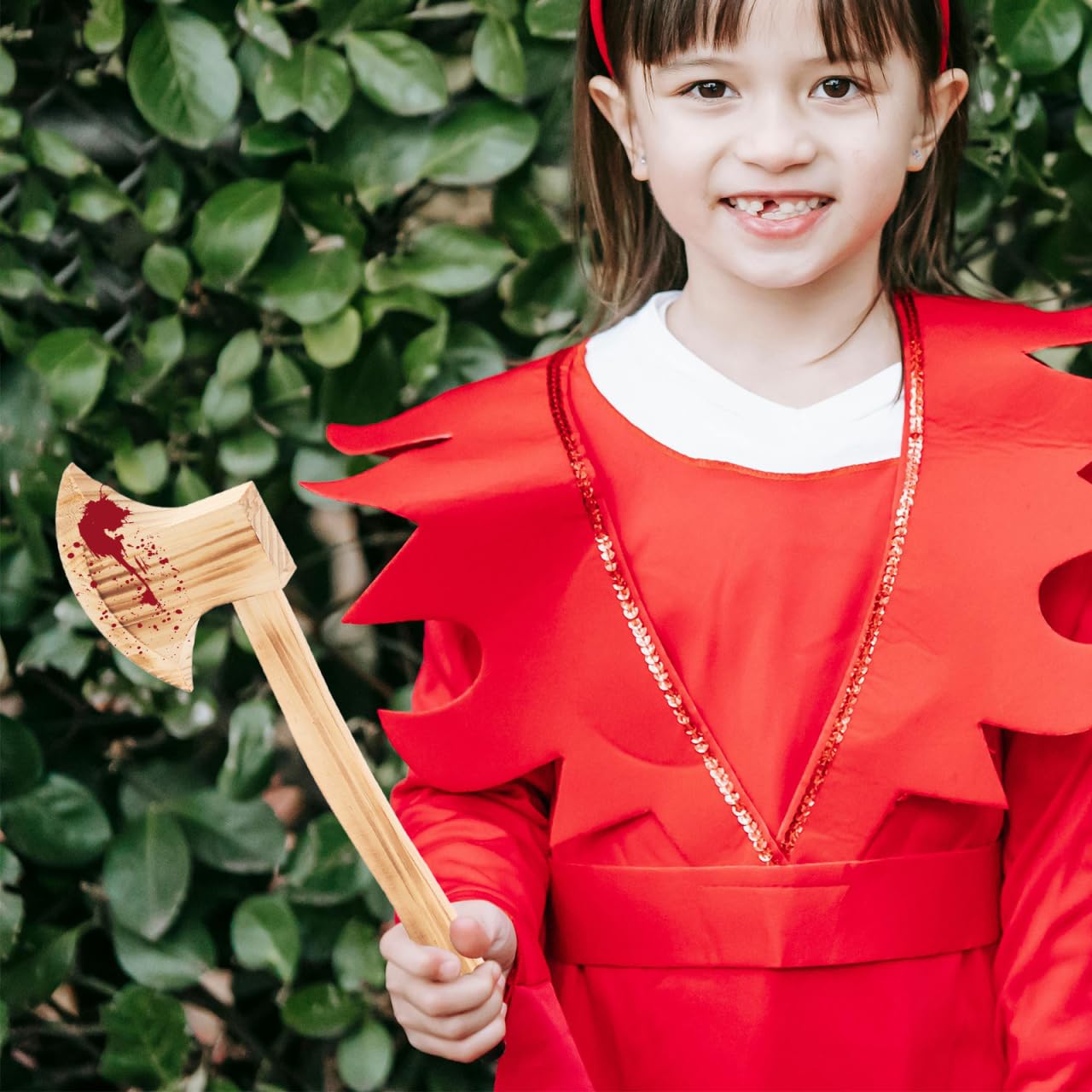 Holzoptik Beil Axt Requisiten: Halloween Axt Spielzeug Holzfäller Kostüm Requisiten 3 Stück Gefälschte Holzäxte Handaxt Theater Requisiten Gruselige Horror Spielzeug Lieferungen