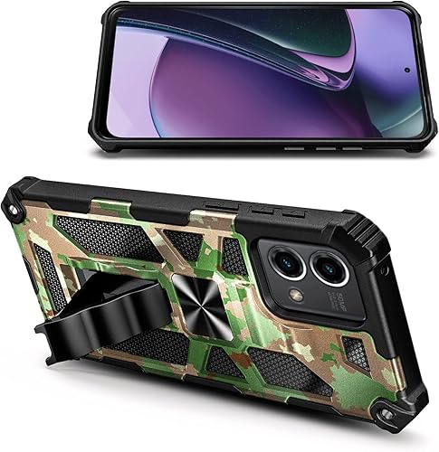 Miniatura 8 de NZND Funda diseñada para Motorola Moto G Stylus 5G 2023 con protector de pantalla de vidrio templado, prueba de caídas de grado militar de 16 pies,