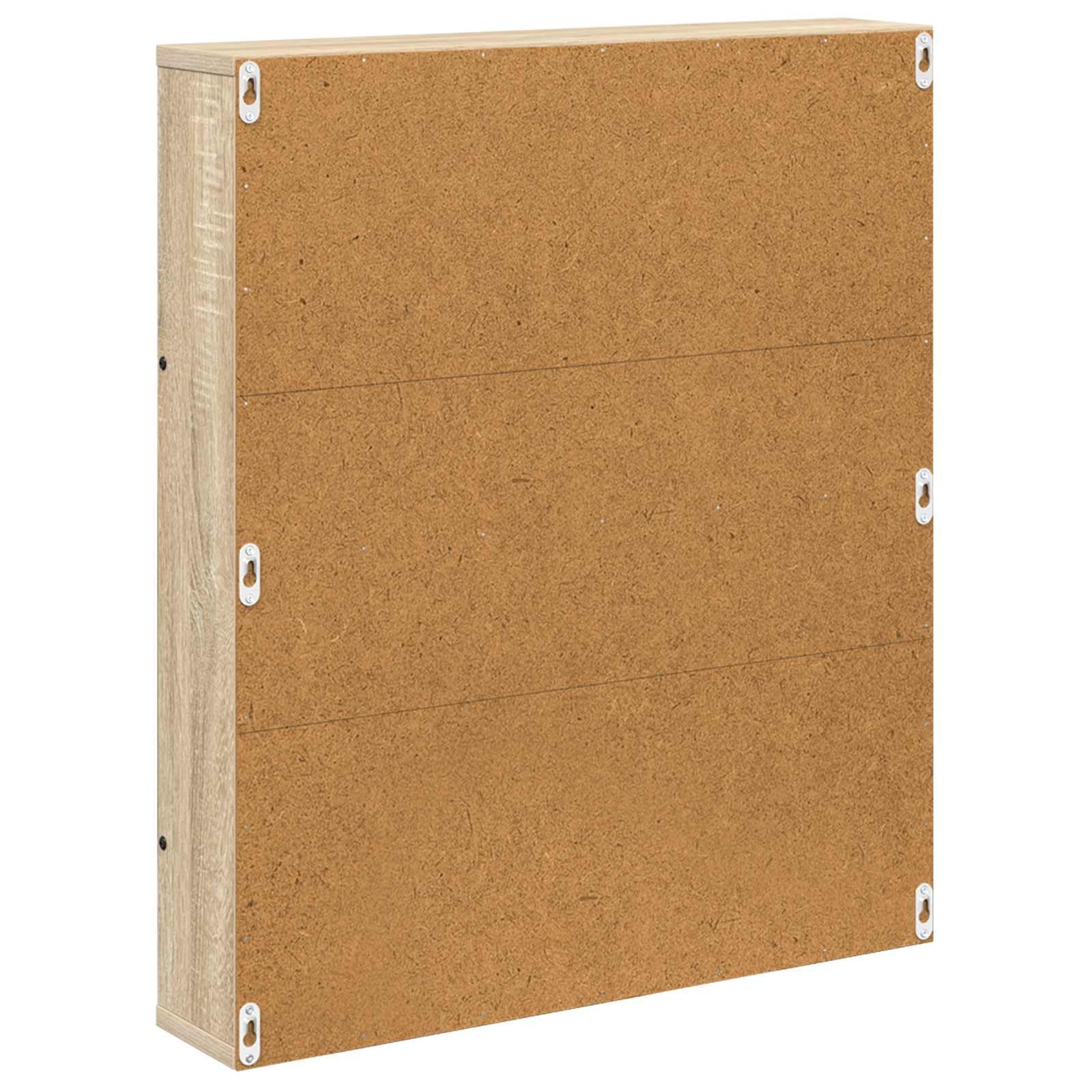 Porta Riviste Parete Rovere Sonoma 60x12x70 cm | Legno multistrato, mensola regolabile, facile pulizia, stile moderno minimale
