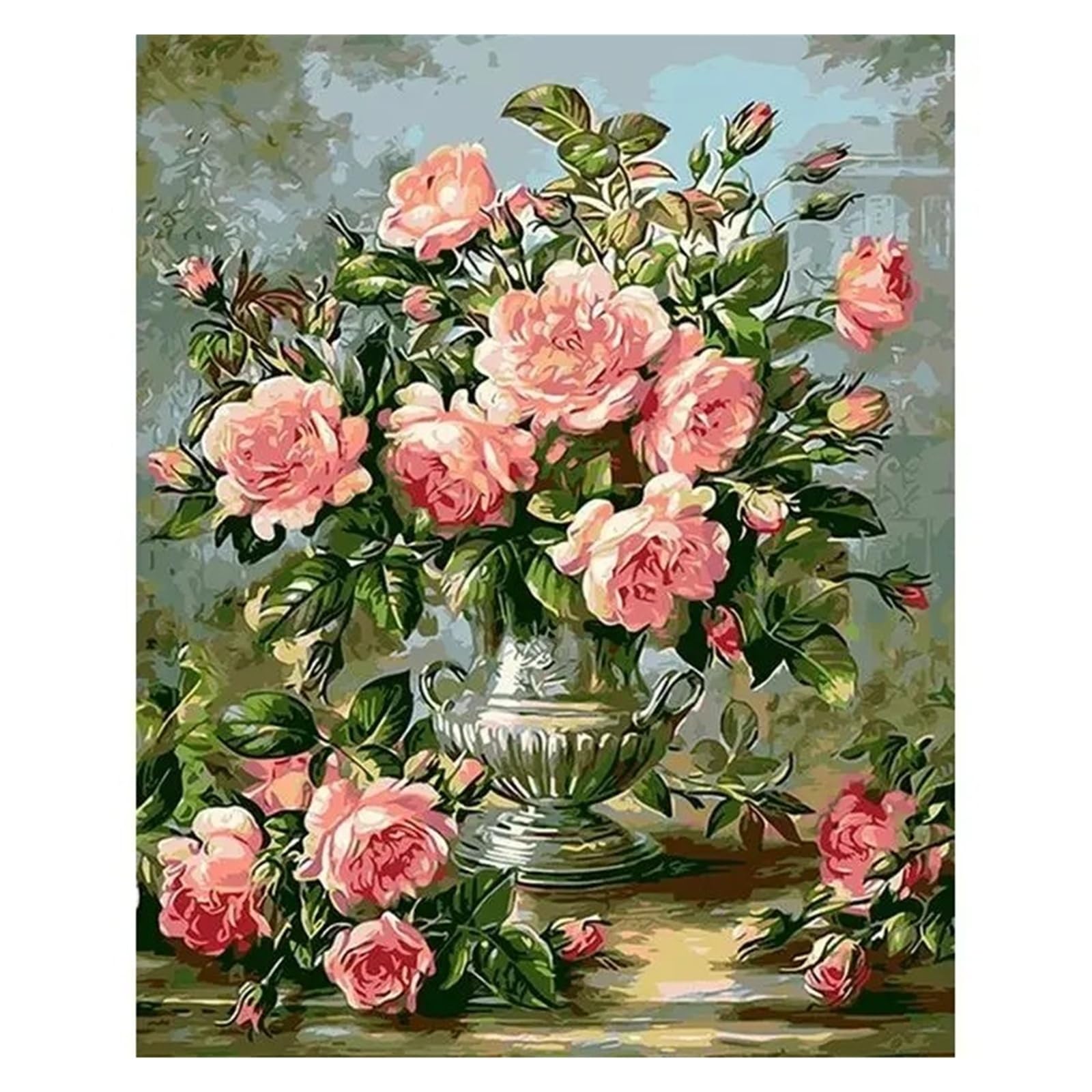 Xenite E Xenit Wall Art Canvas Prints Pink Peony Flowers Paintings Posters Pot Cultur Plants Posters And Prints Nordic Pastoral Canvas Wall Art Decor Pictur Room(,50X70cm)