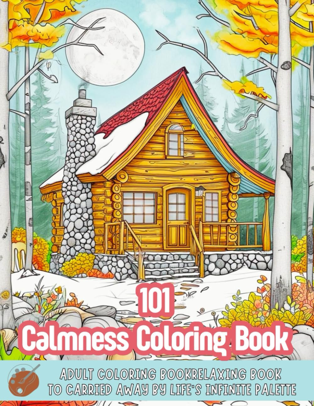 101 Calmness Coloring Book: CALMNESS The Ultimate Relaxing Coloring Book for Adults – Discover Tranquility and Joy with Beautiful Designs of Animals, Landscapes, Beaches, Houses, Birds, and Flowers