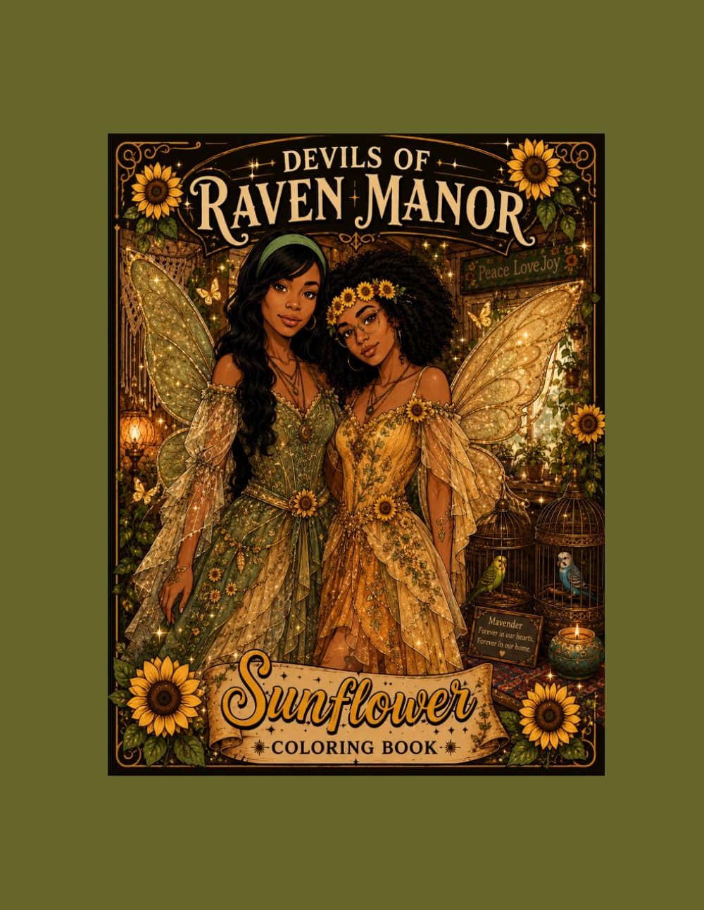 The Devils of Raven Manor Part Two, Sunflower Coloring Book