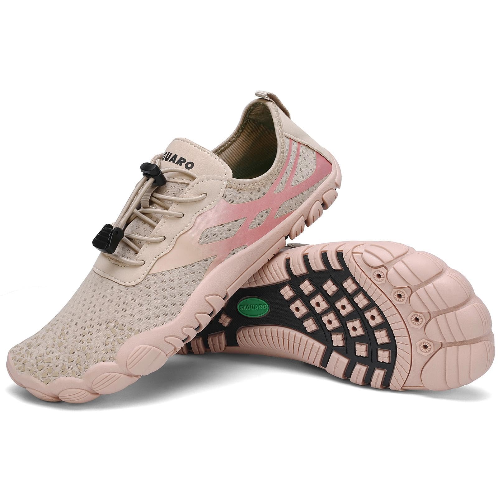 SAGUARO Badeschuhe Damen Herren Wasserschuhe Schwimmschuhe Schnelltrocken Aquaschuhe Strandschuhe Leicht Neoprenschuhe Surfschuhe rutschfeste Tauchschuhe Wassersportschuhe, 35-48 EU