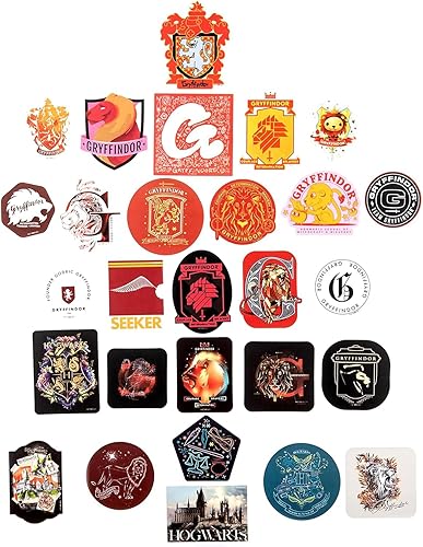 Miniatura 4 de Conquest Journals Harry Potter Gryffindor Hogwarts House - Juego de 5 calcomanías de holograma, impermeables, resistentes a los rayos UV y a los