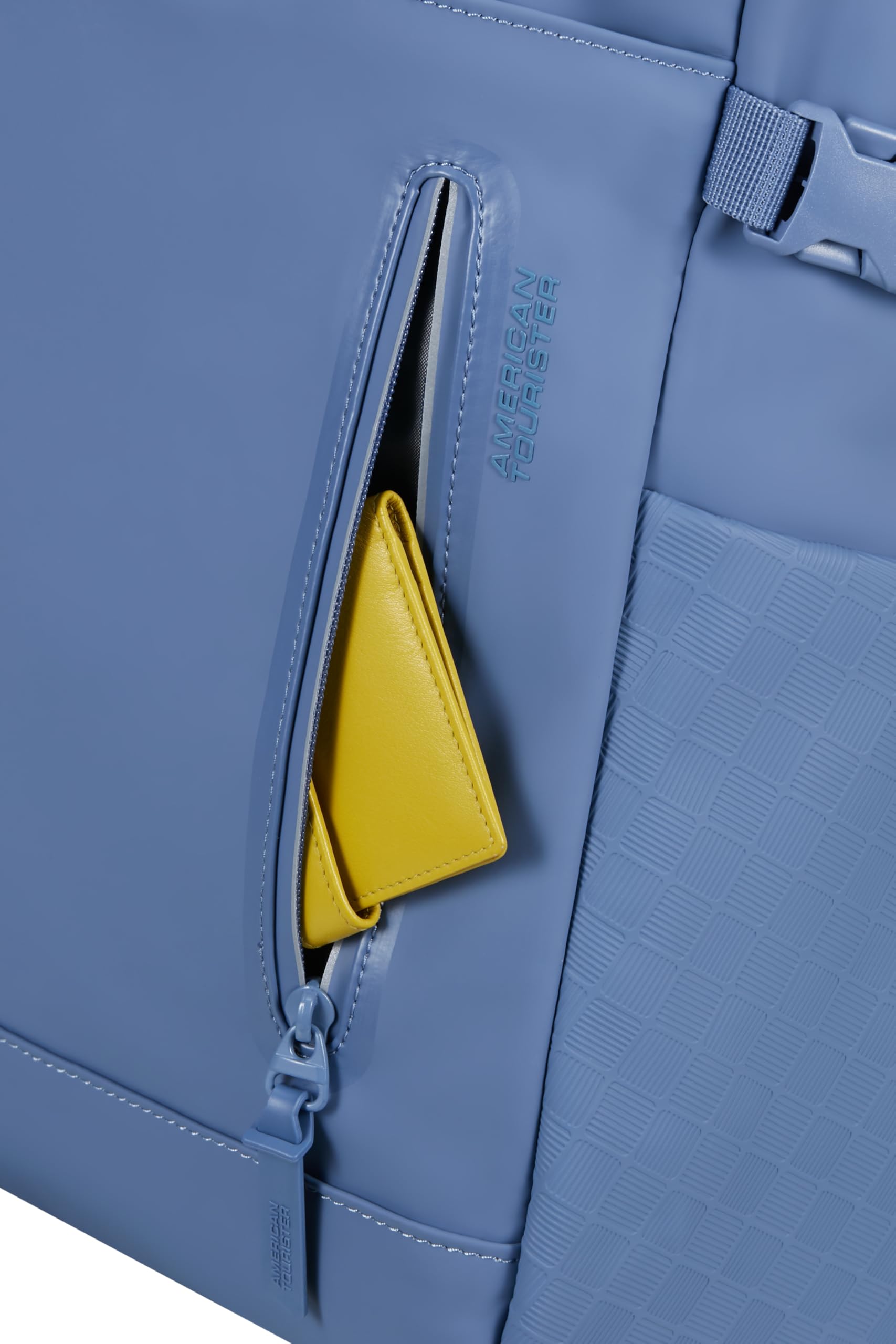 American Tourister Urban Tide - Zaino PC 15.6", Zaino Business & Scuola Idrorepellente, per Ufficio, Lavoro, Scuola & Università - Blu (Storm Blue)
