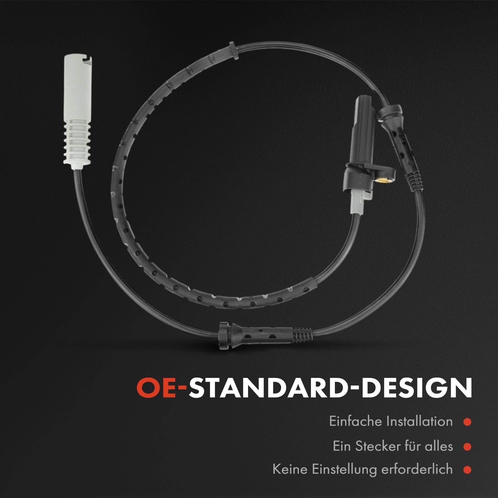 Frankberg Sensore Velocità Ruota ABS Sensore ABS ABS Speed Sensore Compatibile con Serie 5 E39 520i 523i 525tds 525td 528i 535i 540i Serie 5 Touring E39 523i 525tds 528i 540i Replace# 34521182160