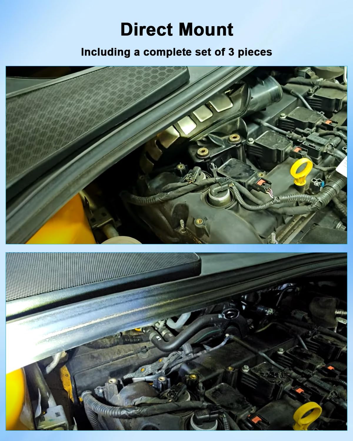 Lower and Upper Radiator Coolant Hose Tube Reservoir Pipe & Radiator Reservoir Line Fit for Focus 2.0L 2012-2018 Replace BV618K012KF CV6Z-8286-K CV6Z8260K