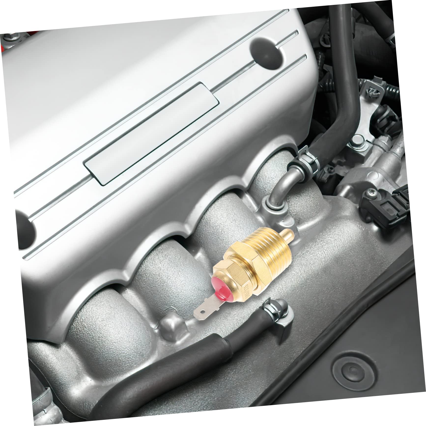 ULTECHNOVO 5piezas Sensor De Control De Para Ventilador De Radiador De Automóvil Compatible Ventiladores De Reemplazo De Resistencia Del Motor De Soplador Alta Durabilidad y Práctica
