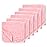 Maliton Muslin Burp Cloths for Baby Girl 6 Pack Large 20\'\'x10\'\' 100% Cotton Burp Rags Absorbent and Soft 6 Layers Baby Burp Cloths Newborn Girl Essentials(Pink, Pack of 6)