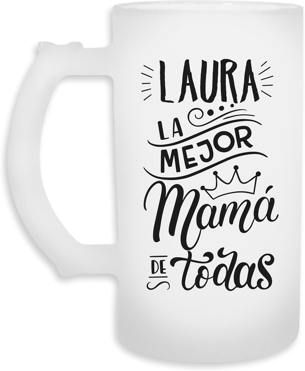 Jarra de Cerveza Personalizada con nombre Diseño El Mejor Papá de Todos ...