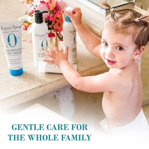 Miniatura 6 de Original Sprout Scrumptious Baby Cream, crema hidratante suave para piel seca y sensible y dermatitis del pañal, loción para bebé no grasa con óxido