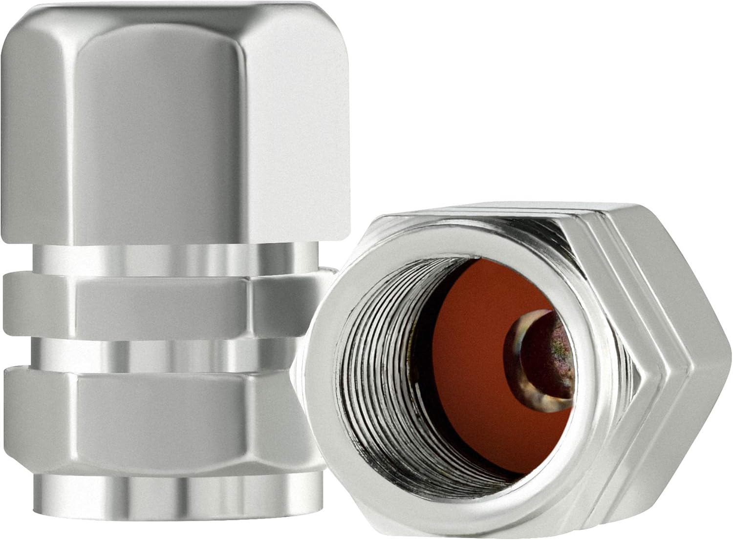 Valve-Loc Tire Valve Caps (10-Pack) Heavy-Duty Stem Covers | Dustproof, Airtight Seal | Hexagon Design | Outdoor, All-Weather, Leak-Proof Air Protection | Light-Weight Aluminum Alloy (Gun Grey) : Automotive