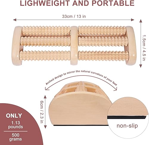 Miniatura 4 de Herramientas de masaje de terapia de madera, masajeador de drenaje linfático 4 en 1, kit de maderoterapia, masajeador de madera, herramientas de